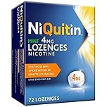 NiQuitin 4mg Nicotine Lozenges - Mint Flavour (72 Mint Nicotine Lozenges) - Fast, Effective Craving Relief - Stop Smoking Aids for Taking At Home Or On The Go - for Help Quitting Or Reducing Smoking