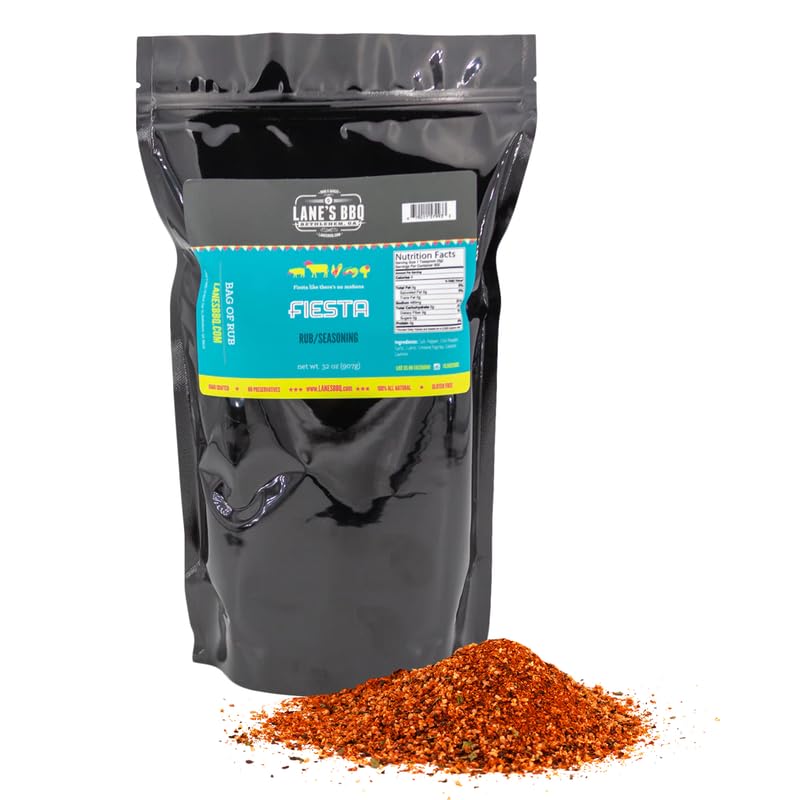 Lane's Fiesta Taco Seasoning Mix - Condimento prémium del suroeste  Condimento de fajita  Mezcla de condimentos para burrito  Condimento Elote