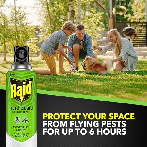 Image of Raid Yard Guard Mosquito Fogger for Outdoor Yard Patio and Garden Fast Acting Insect Control 16 Ounce (Pack of 4)