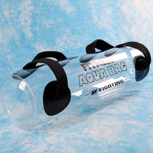 SAYOBO Portable Workout Water Bag Folding, Home Gym Weight Dumbbells Training Equipment, Clear Yoga Sandbag Tool with Pump, 10-35 Kg Sport Weights Bag (Color : 10kg)