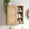 Amazon.com: Rattan Bathroom Wall Cabinet with Door, Boho Medicine Wall ...