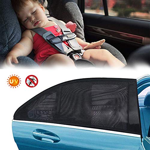 Seilent Car sunshade,AN Car Rear Side Window Portable Accessories-Car Window Shades for Baby Block UV Rays, Protect Your Babies, Kids and Pet from UV, Easy and Flexible to Use 45" x 21" [2 Pack]