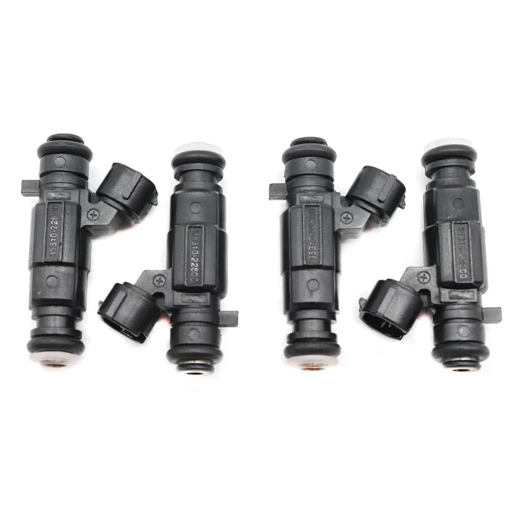 Fghdssa 4Pcs Car Fuel Injector Nozzle For Hyundai For Accent 1.5L 1.6L I4 2000-2005