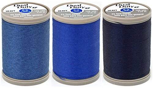 3-Pack Hilo Pesado Dual Duty XP Coats & Clark 125 yd Cada miniatura 1