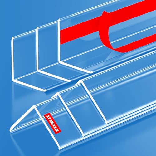 6PCS Clear Self-Adhesive Wall Corner Protectors,Corner Guards & Edge Protector for Wall Door Frame Cabinet Baseboard & Door, Table, Stair (31.5