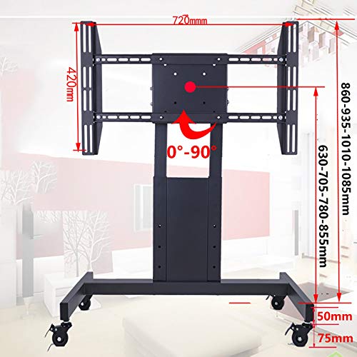 Soporte móvil para TV de 32-75 pulgadas, ajustable en altura miniatura 2