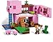 LEGO 21170 Minecraft The House-Pig Animal Building Toy with Accessories, Gifts for Boys and Girls Ages 8 and Up for Birthday Parties, Alex and Creeper Figures