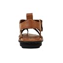 MARDI GRAS Drift (5613 Tan) | Men's Genuine Leather Criss Cross Strap Sandal With Cushioned Footbed for All Occassions gallery image