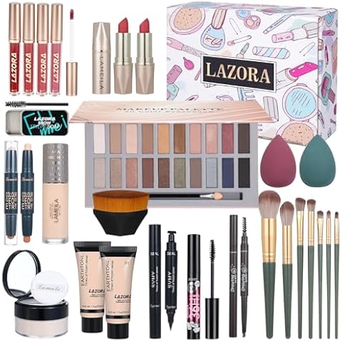 Makeup Kit for Women All in One Makeup Sets Makeup Kit for Women Full Kit Teens Makeup Essential Bundle Include 20 Color Eyeshadow Palette Set Cover