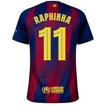 バルセロナ RAPHINHA 11番 半袖 シャツ Amazon.com : Raphinha #11 Home Soccer Jersey for Men Fan