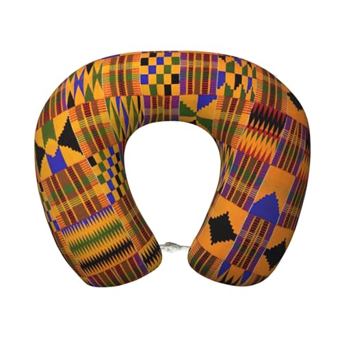 Almohada de poliéster negra ajustable para viaje miniatura 1