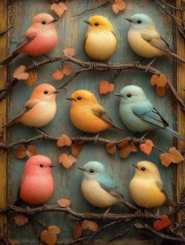 Diamond painting animal oiseau 70x95 cm une activité de relaxation et décoration pour adulte