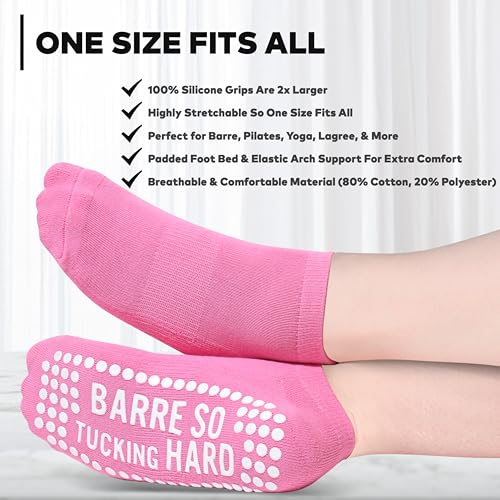 Image of Life By Lexie Sticky Grip Socks for Barre, Pilates, Lagree, Yoga, Dance Non Slip Women's Socks