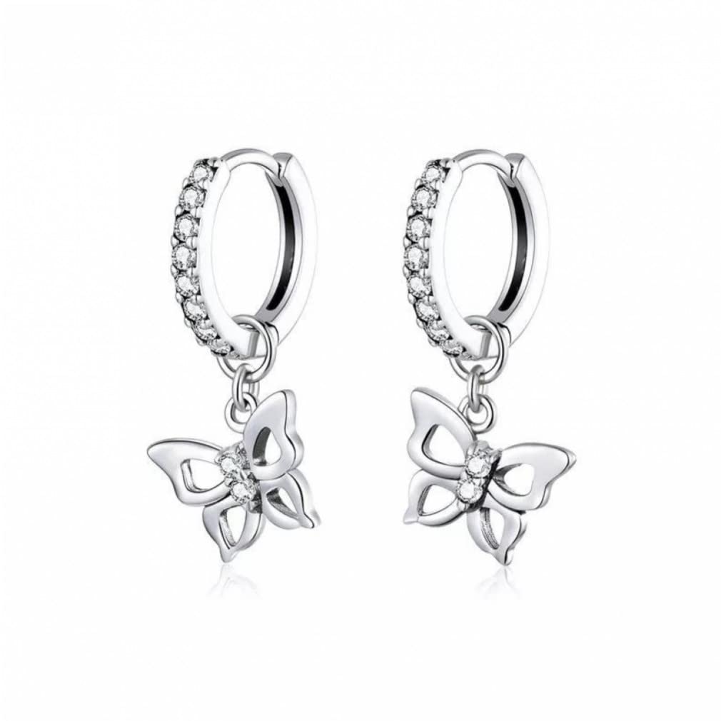 Bijoux papillon en zircon transparent pour sublimer vos soirées - 5