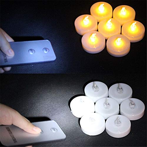 KitchenNeeds (12 Pieces Wireless Led Candles with Remote Control Remote