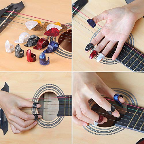 RUNCCI-YUN Acoustique Électrique Médiator Finger Picks Thumb Picks Set Pics du Pouce et du Doigt Pics de Guitare avec… - Les Beatles, Paul McCartney, John Lennon, RIngo Starr, George Harrison RUNCCI-YUN Acoustique Électrique Médiator Finger Picks Thumb Picks Set Pics du Pouce et du Doigt Pics de Guitare avec… – Image 5