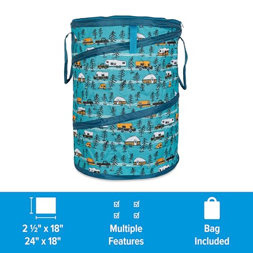 Contenedor Utility Plegable Camco 30 Galones Teal miniatura 6