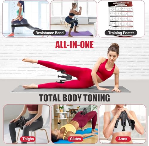 Image of Pelvic Floor Exercise Devices 0-100 lbs Adjustable Kegel Inner Thigh Exerciser and Hip Trainer Workout Equipment for Home Postpartum Recovery Women Men (Size-5)