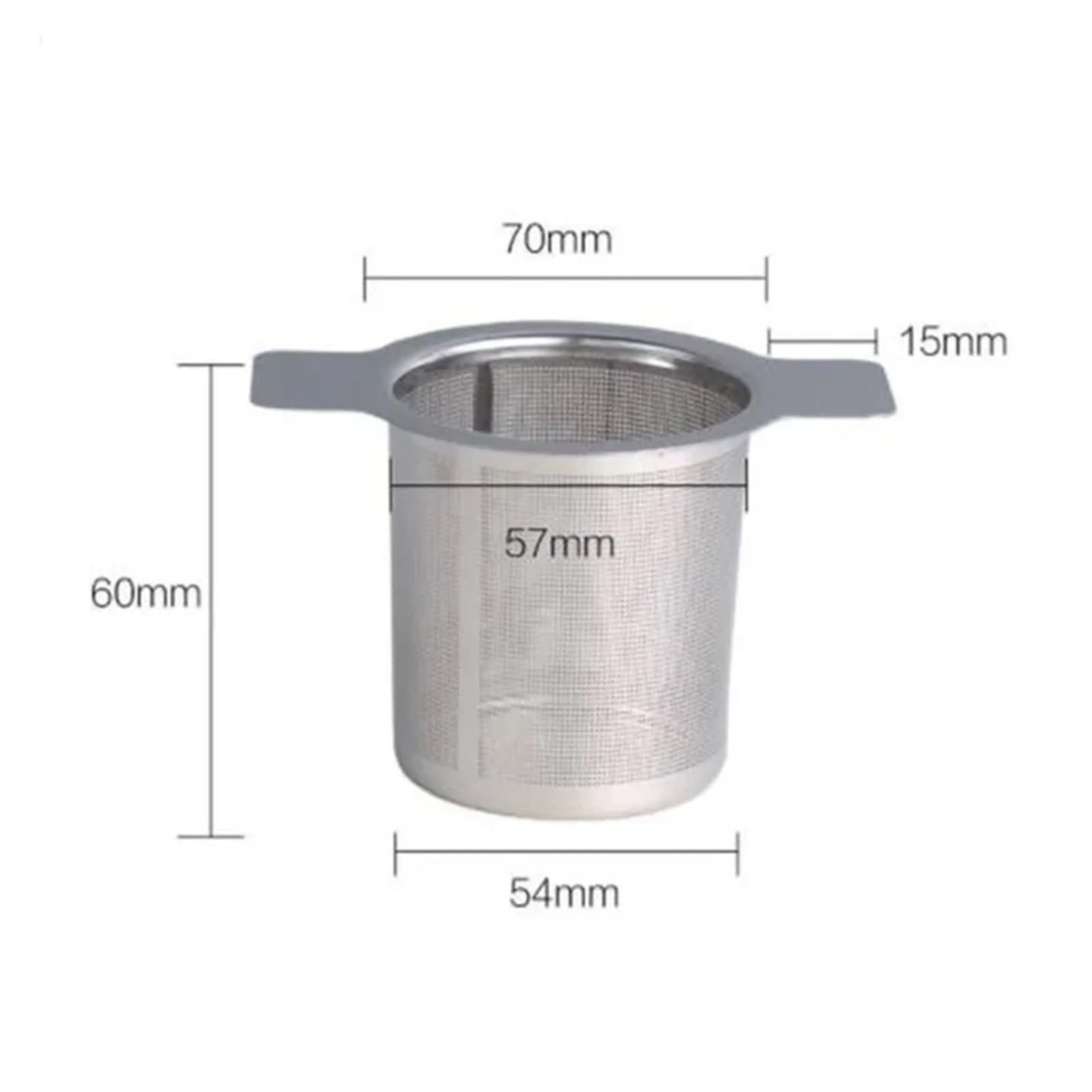 Passoire à thé en acier inoxydable – 1 infuseur réutilisable en maille pour feuilles de thé en vrac pour un brassage parfait accessoire essentiel de tasse