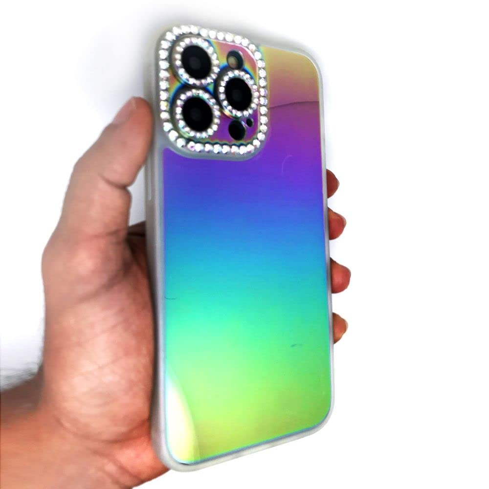 LEEKA Back Cover Hard Silicone with Diamond New 2023 Design Military Grade Drop Protection Phone Case Shock proof Cos M4 Case for iPhone 14 Pro Max