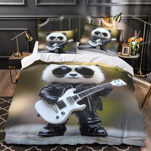 Parure de lit imprimé 3D avec fermeture éclair respirante - 2