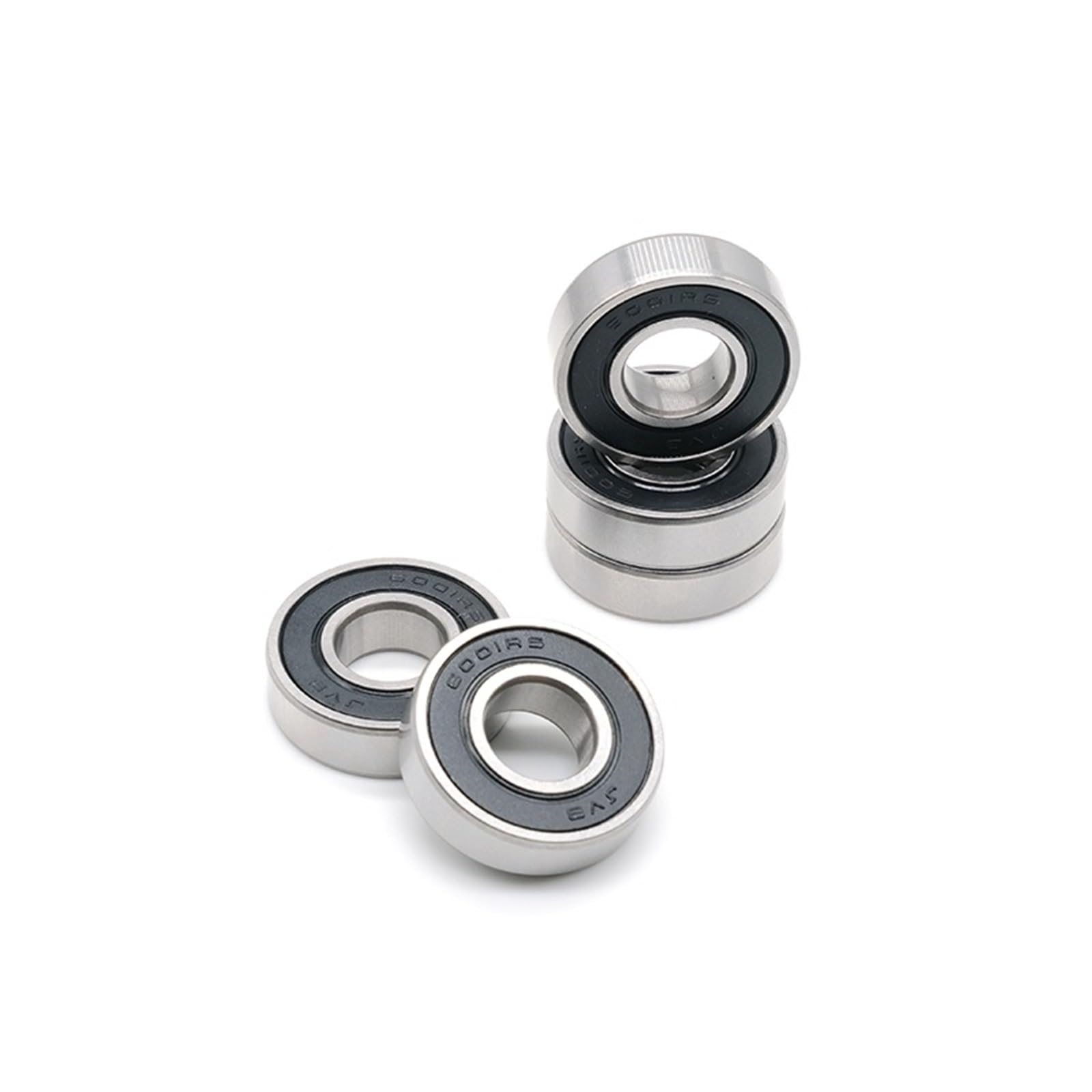 2 pezzi S6001-2RS S6001RS acciaio inossidabile 12 * 28 * 8mm cuscinetto a sfere a gola profonda doppia copertura in gomma 12×28×8mm