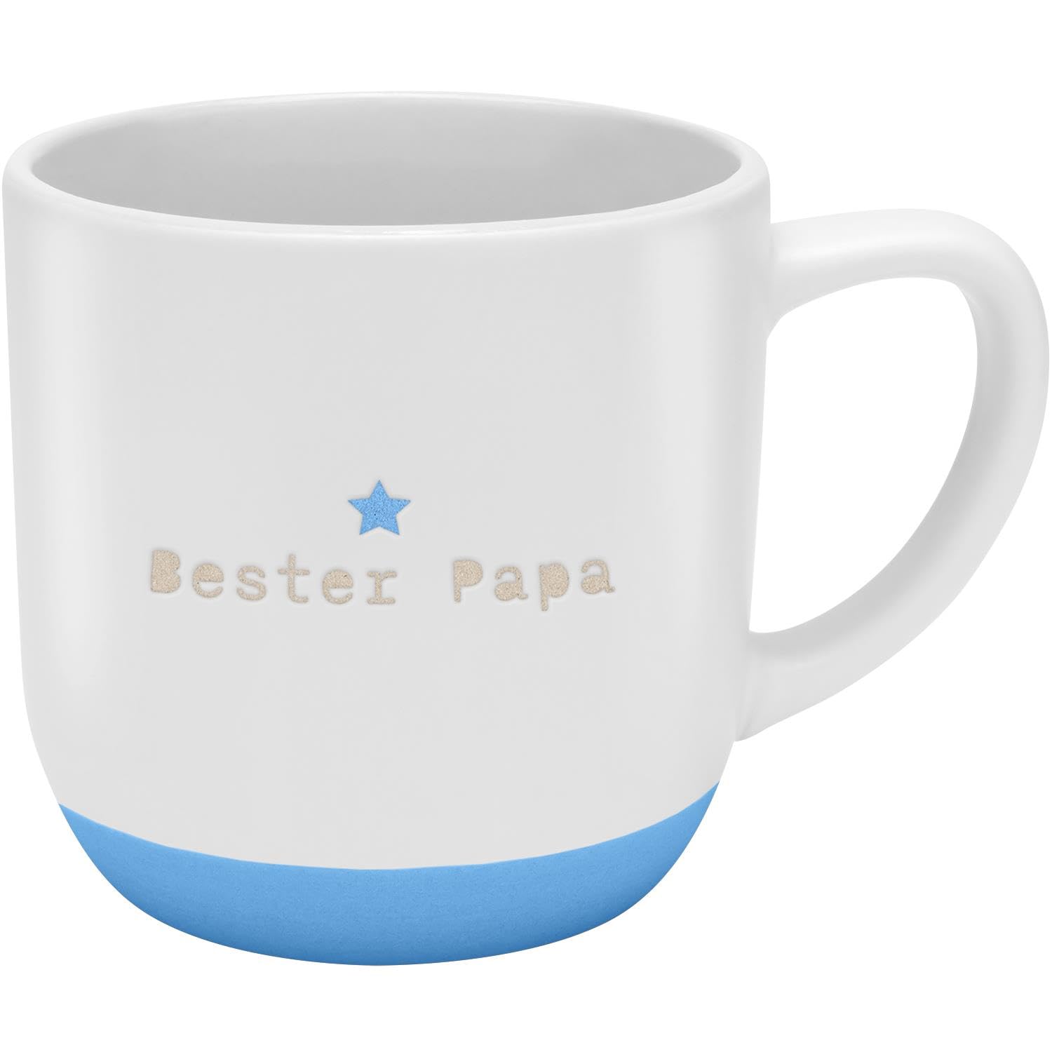 GRUSS & CO Mug with Garvur Bester Papa | Stoneware, 40 cl, Multi-Coloured | Gift Dad, Father's Day, Birthday | 48989