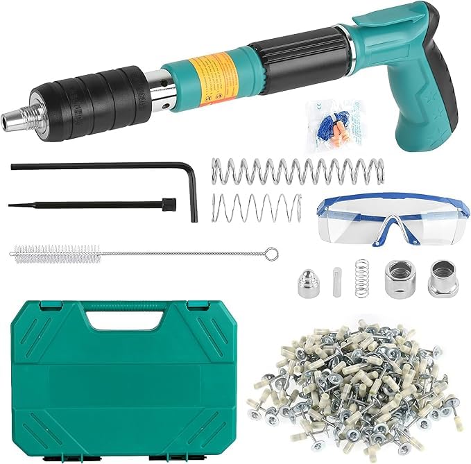 KRLZ Steel Nails Gun Tool, Mini Concrete Nail with Adjustable Power, includes 10Pcs Nails for Fastening Walls, Ceilings, and Wood working Projects - Ideal for Home DIY (B0DGQM1SDC) Amazon Price History, Amazon Price Tracker