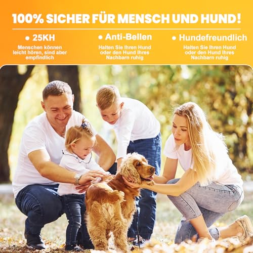 HOPFROG Anti Bell Gerät Hunde, Tragbarer Antibell Ultraschall Gerät, Leistungsstarkes Hunde Bellen Stoppen, Hundebellen-Abschreckmittel für Kleine Große Hunde Innen Außenbereich Antibell Hund