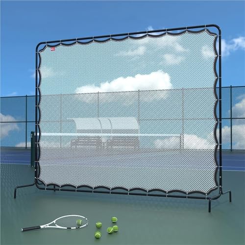 Rete da rimbalzo da tennis, portatile, 2,1 x 2,9 m, per allenamento pallavolo e tennis, per allenamento in cortile o in campo