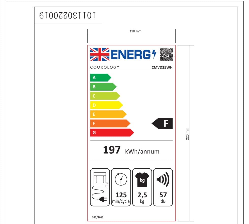 4KG Vented Tumble Dryer with 5 Drying Options, FOHERE 1200W Compact