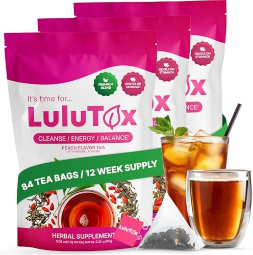 LULUTOX Herbal Wellness Tea - Dandelion, Ginseng & Ginger with Ma...
