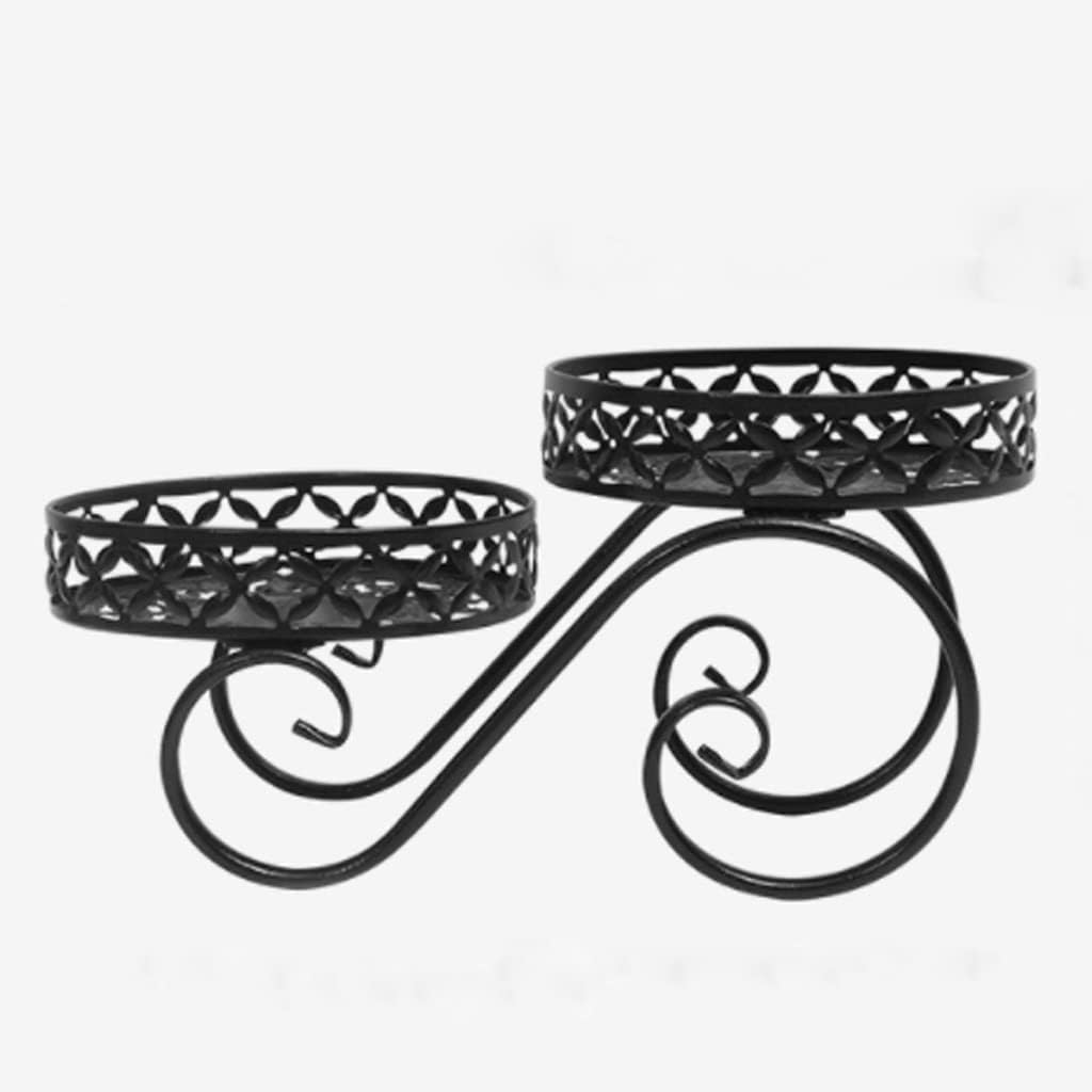 Flower Stand Balcony Iron Flower Rack Outdoor Indoor Metal Holder Garden Patio Shelves Plant Flower