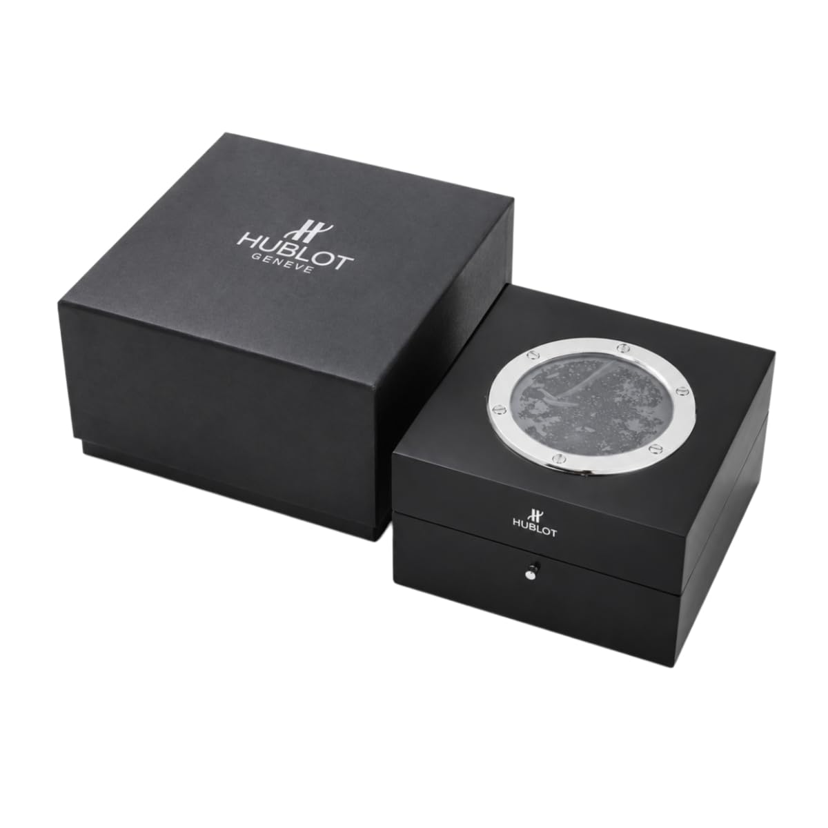 Scatola Orologio in Legno Massello Custodia Orologio Singola con Cuscino Morbido Coperchio Ribaltabile Finitura Brillante per Hublot Big Bang