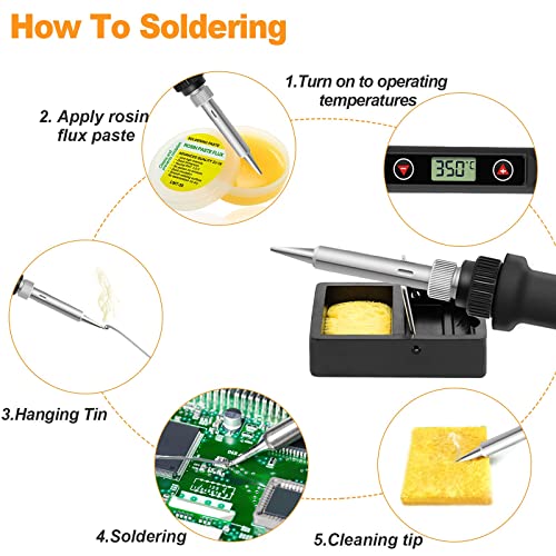 Image of ZIBUYU Mini Electric Soldering Iron 80W Temperature Adjustable Electric