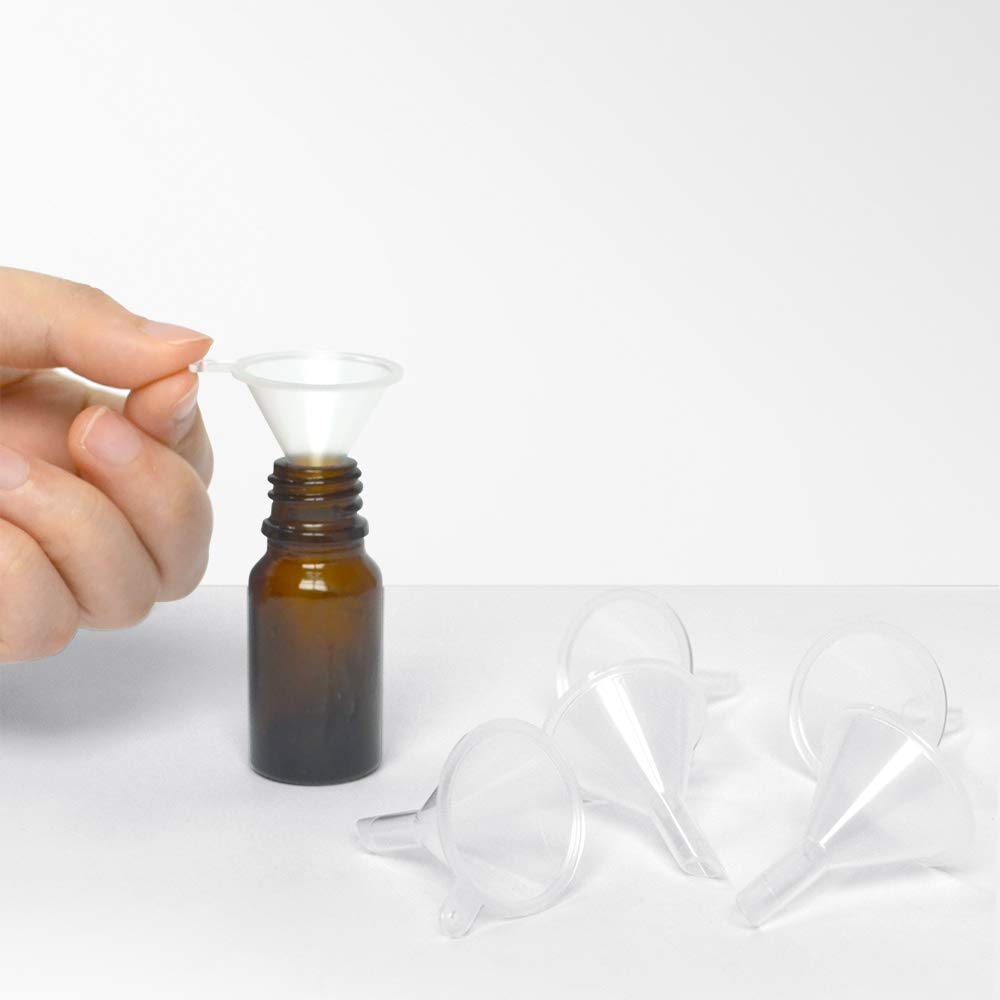 Lot 6 Mini Entonnoirs Aluminium Et Plastique - Remplissage Bouteilles Huiles