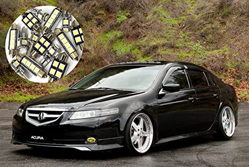 Kit LED de interior para auto 20 piezas blanco super 6000K miniatura 1