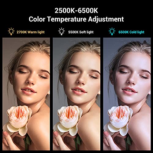 simorr Led Videoleuchte Mini Video Licht Kamera P96 Videoleuchte mit 2200mAh akku, Fotografie Beleuchtung mit Kaltschuh… – Bild 3