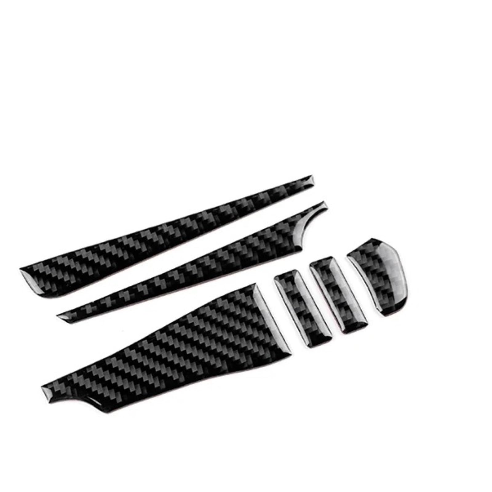 for Mazda 3 for BP for Axela 2019-2025 Soft Carbon Fiber Sticker LHD RHD Car Center Console Accessories Universal Interior Accessories(LHD Black)