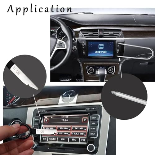 Image of 20PCS Radio Removal Tool Key and Removal Pry Tool Kit Universal Stereo CD Player Removal Key Kit for Most Car and Truck