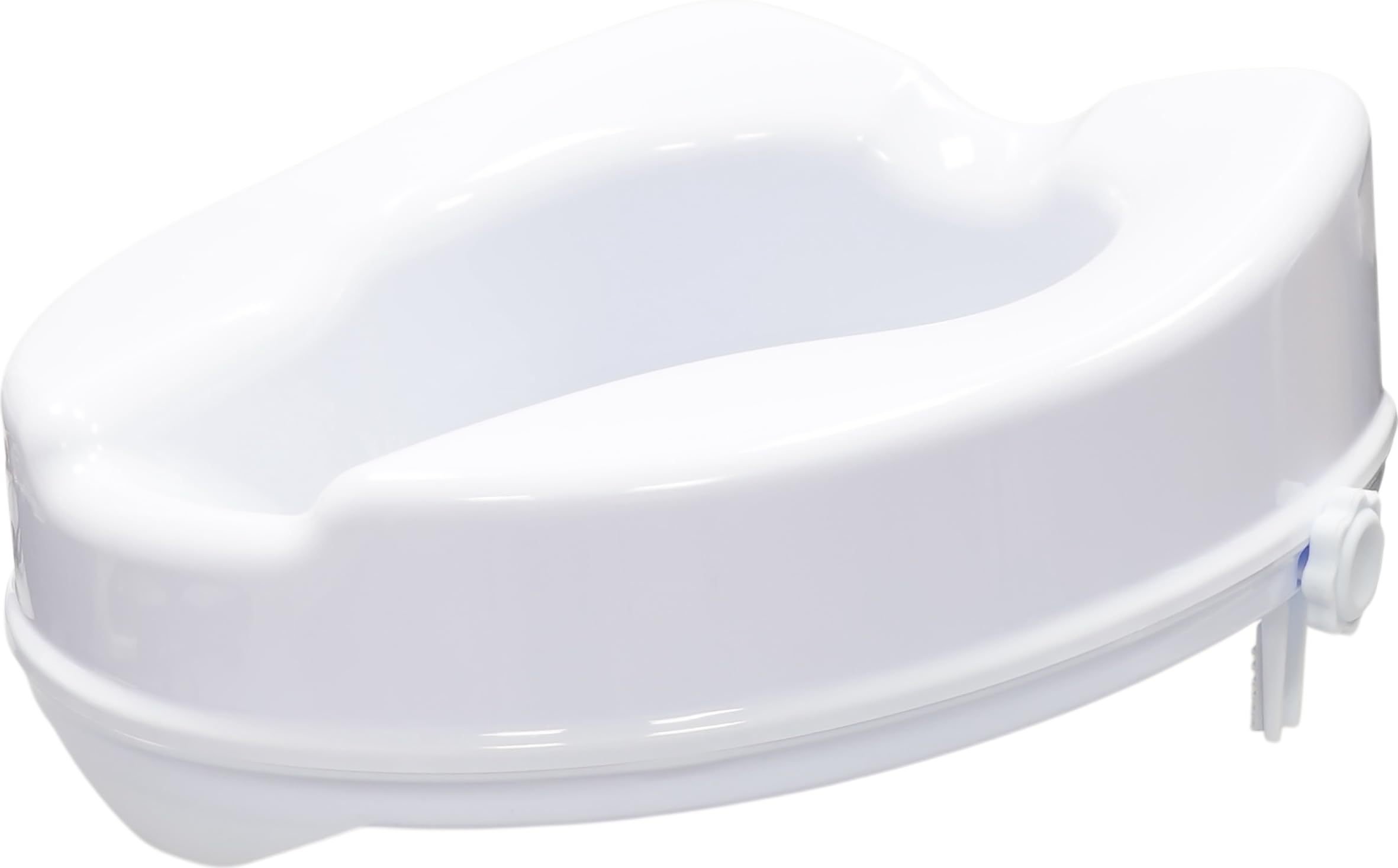 Aidapt Raised Toilet Seat 4 Inch (10 cm) – Toilet Riser for Elderly, Disabled, Post‑Surgery Recovery & Mobility Support – Lightweight, Hygienic Bathroom Aid – Fits Standard Toilets – 190 kg Capacity