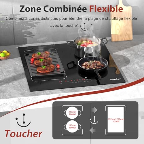 Four encastrable avec prise et plaque induction 4 feux pour installation rapide - 2