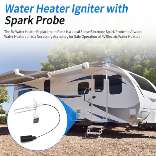 Image of 93868 6 &10 Gallon RV Water Heater Igniter Electrode,for Atwood 93868 Spark Probe Rv Water Heater Replacement Parts,Sensor Spark Probe for Atwood Rv Water Heater Parts for RV Emergency Camper