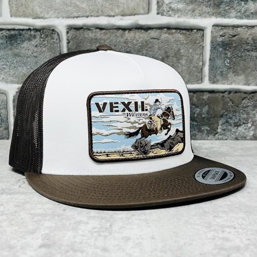 Image of Vexil American Rancher Adjustable Snapback Western Lifestyle Rodeo Southwest Inspired Meshback Hat