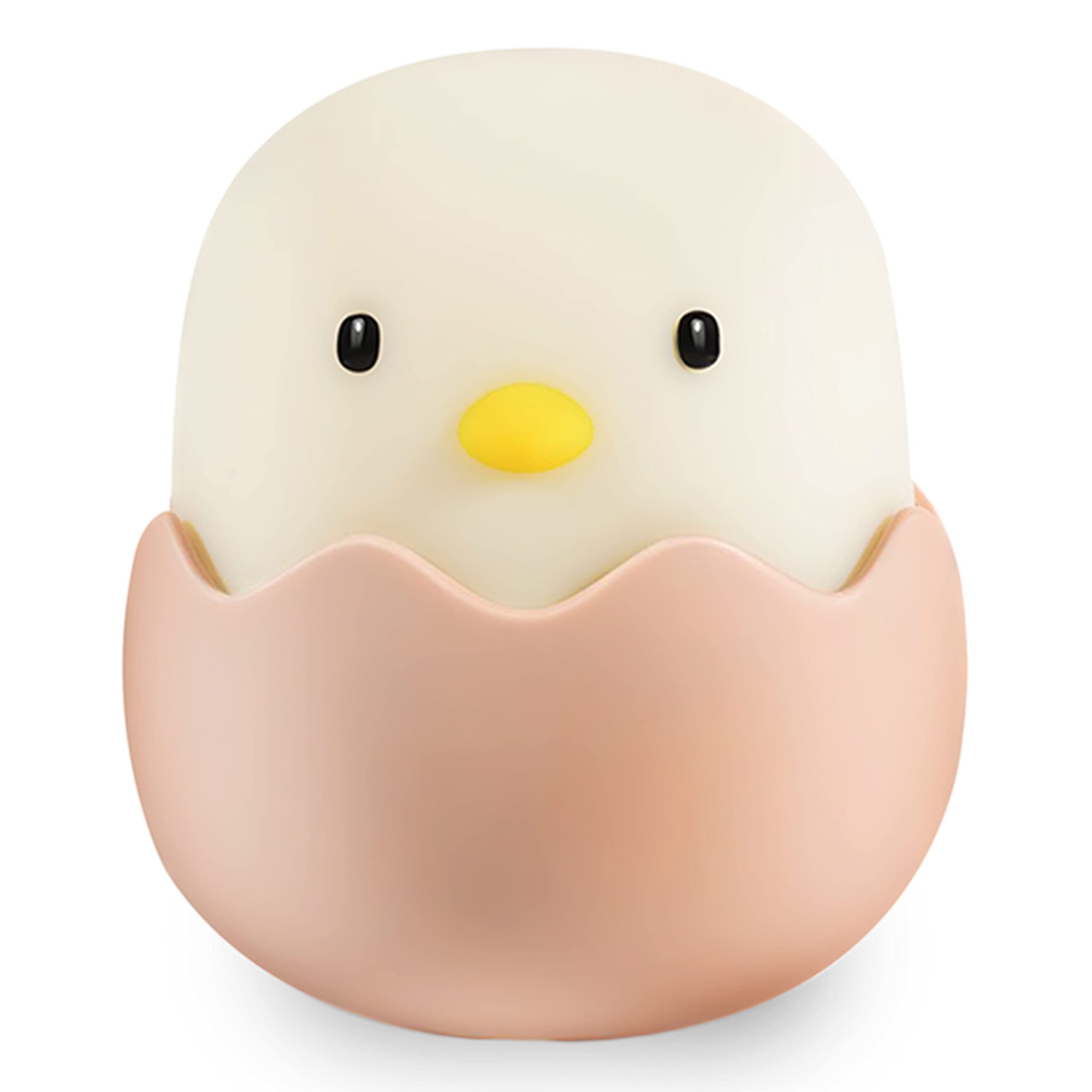 MegaLight LED Nachtlicht Kinder | Nachtlicht Baby ohne verschluckbare Kleinteile | Stilllicht dimmbar Touch | Nachtlampe USB Aufladung | Eggy Egg