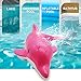 LAFALA Pink Remote Control Dolphin Toy 2.4G High Simulation Cartoon Dolphin Remote Control for Swimming Pool Bathroom Great Gift RC Boat Shark Toys for 6+ Year Old Boys and Girls (with 2 Batteries)