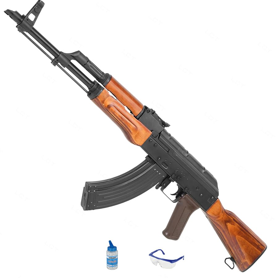 Rifle LCT LCKM AEG eléctrica (6mm) | Pack Rifle (biberón 0,20 + Gafas). Carabina con gatillo electrónico