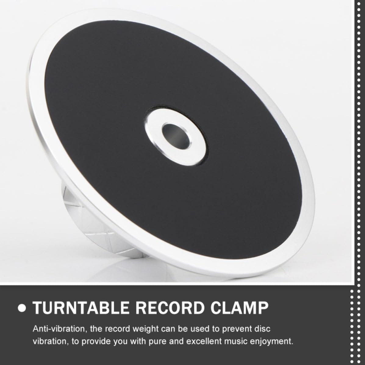 Stabilizzatore in Argento Dischi e Alluminio di in Lega Vinile Stabili Magnesio Peso Anti-vibrazioni Frequenze Vinili, per Giradischi