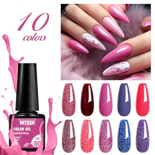 Set de Esmalte en Gel con Brillantes 12 piezas miniatura 4