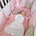 SUNBABY Kids Blankets, Cute Rabbit Crochet Newborn Blanket Baby Bedding Cover Bath Towels Play Mat (Pink)